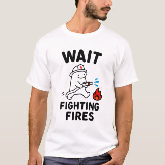 Camiseta Presente Divertido e Fofo de Bombeiro