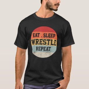 Camiseta Presente Divertido Luta Livre Lutador Retro Vintag