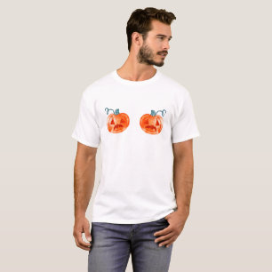 Camiseta Presente Divertido para Ele Sutiã de Abóbora de Ha