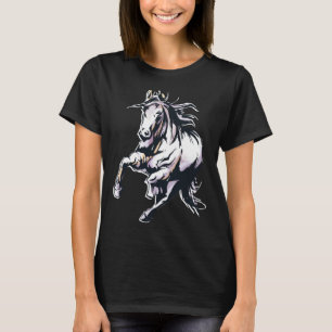 Camiseta Presente Divertido para Garotas com Cavalos Cavalo