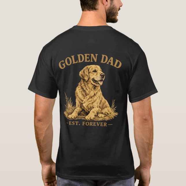 Camiseta Presente Divertido para Pai de Cachorro (Verso)