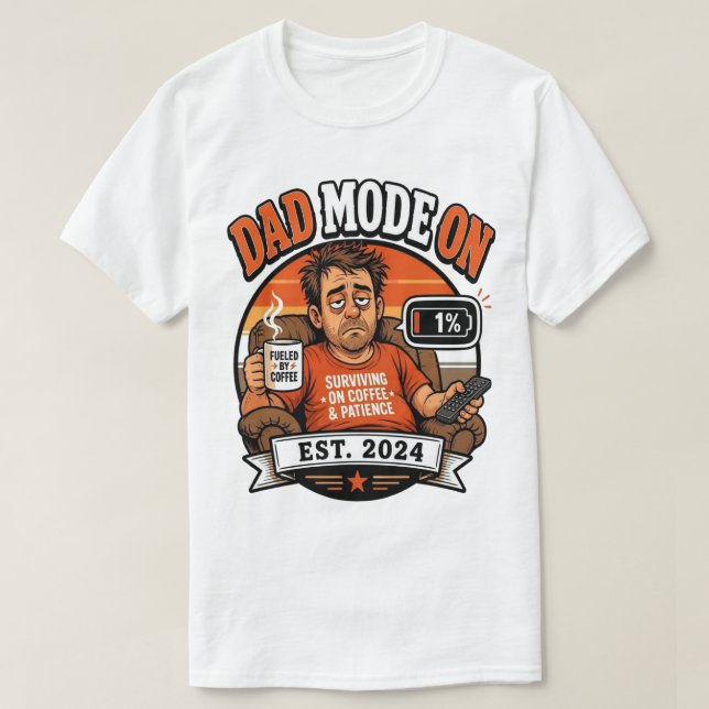 Camiseta  Presente Divertido para Pai Retrô  (Frente do Design)