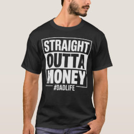 Camiseta Presente Divertido para Pai Sem Dinheiro