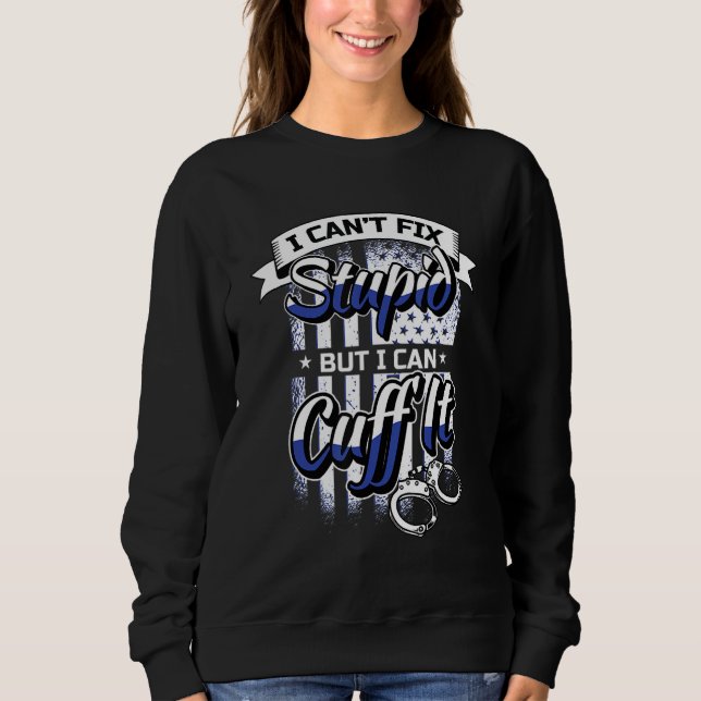 Camiseta Presente Divertido para Polícia - Algemas Aplicaçã (Frente)