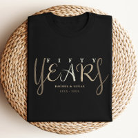 Presente do 50º aniversário Dourado do Casamento N