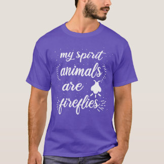 Camiseta Presente do Animal do Espírito de Fogo Lampyridae