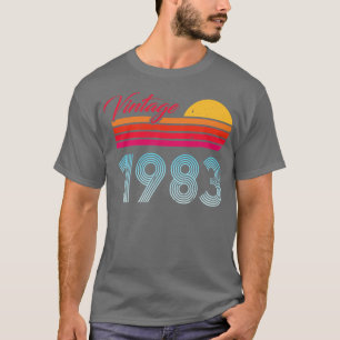 Camiseta Presente do aniversário de 40 anos Vintage 1983
