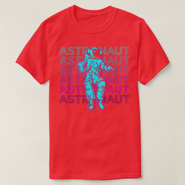 Camiseta Presente do Astronauta Retro (Frente do Design)