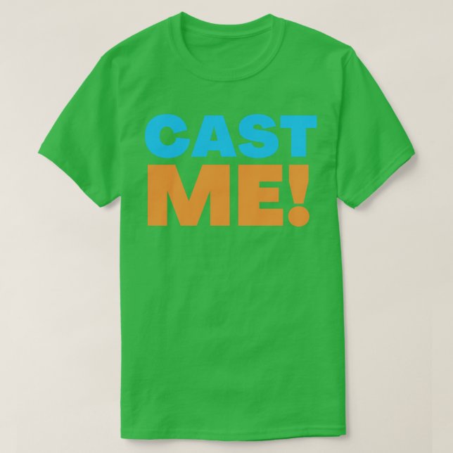 Camiseta Presente do Ator Cast Me (Frente do Design)