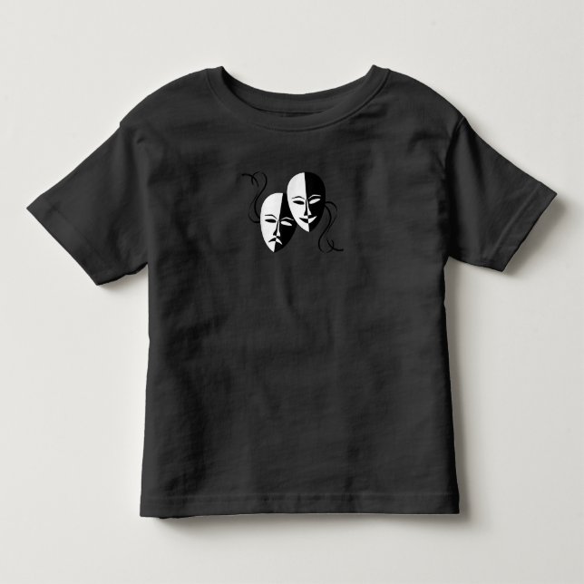 Camiseta Presente do Ator de Máscaras de Tragédia de Comédi (Frente)
