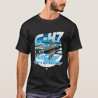 Camiseta Presente do avião de transporte WII Skytrain C47