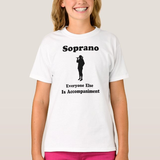 Camiseta Presente do cantor do soprano (Frente)