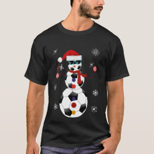 Camiseta Presente do chapéu do papai noel do boneco de nev