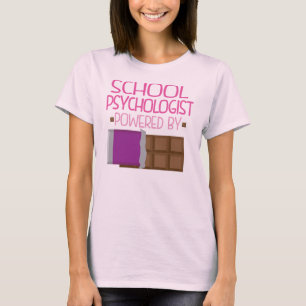 Camiseta Presente do chocolate do psicólogo da escola para
