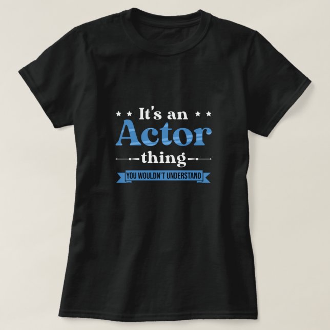 Camiseta Presente do cinema em representação da Atriz do At (Frente do Design)