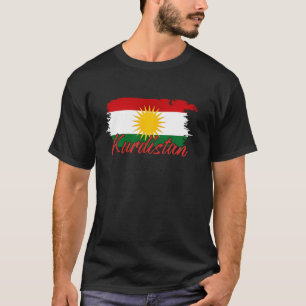 Camiseta Presente do Curdistão Curda Aqui Biji Newroz Curdo