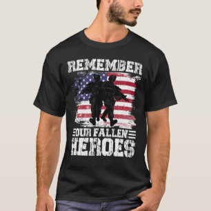 Camiseta Presente do Dia da Memória Retrô Lembrando Nossos