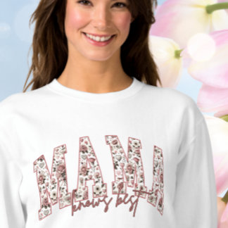 Camiseta Presente do Dia das Mães ao Estilo Varsity 'Mama S