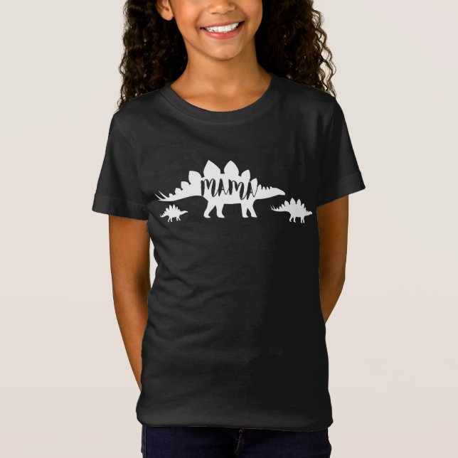 Camiseta Presente do dia das mães do Mama Stegosaurus (Frente)