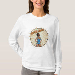Camiseta Presente do Dia das Mães em estilo de história em