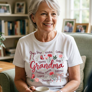 Camiseta Presente do Dia das Mães para a Vovó dos Netos
