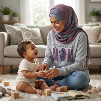 Camiseta Presente do dia das mães: uma MÃE abençoada