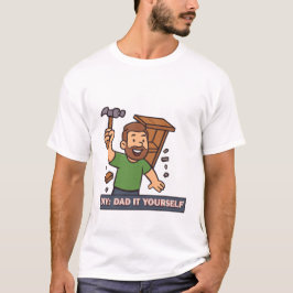 Camiseta Presente do dia de os pais - DIY: Pai-o você mesmo