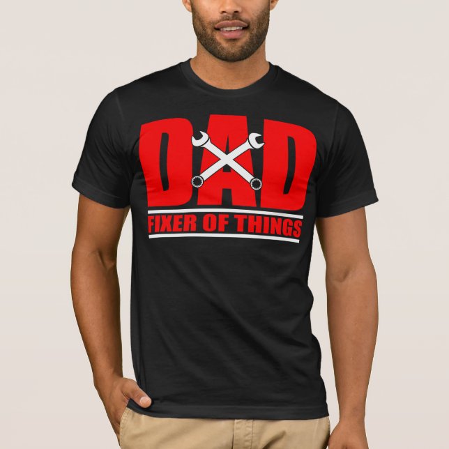 Camiseta Presente do Dia de os pais mecânico do pai (Frente)