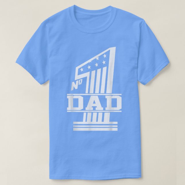 Camiseta Presente do Dia de os pais Número 1 (Frente do Design)