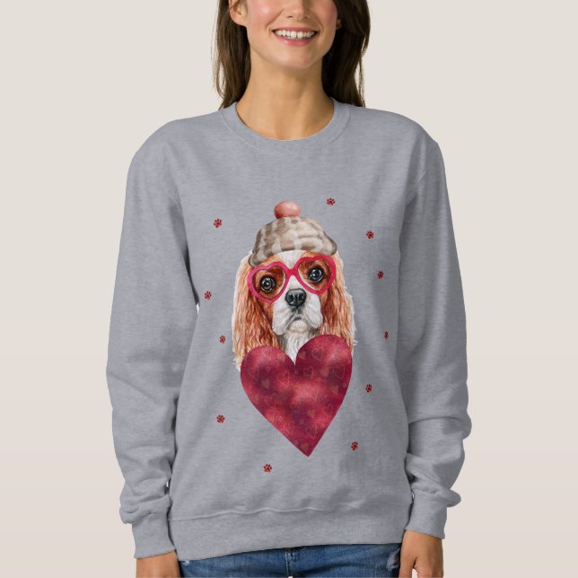 Camiseta Presente do Dia dos Namorados Cavalier King Spanie (Frente)
