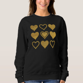 Camiseta Presente do Dia dos Namorados com Corações com Des
