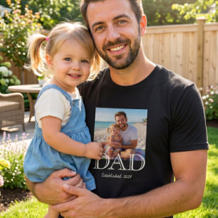 Camiseta Presente do Dia dos Pais com Foto Minimalista Esta
