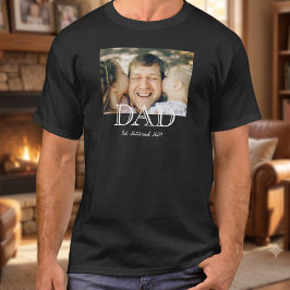 Camiseta Presente do Dia dos Pais com Foto Minimalista Esta