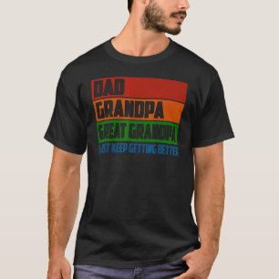 Camiseta Presente do Dia dos Pais dos Netos Pai Avô Ótimo