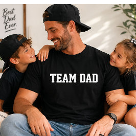 Camiseta Presente do Dia dos Pais 'Team Dad Varsity' Engraç