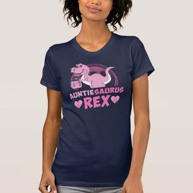 Camiseta Presente do Dinossauro do Auntiesaurus Rex para ti (Frente)