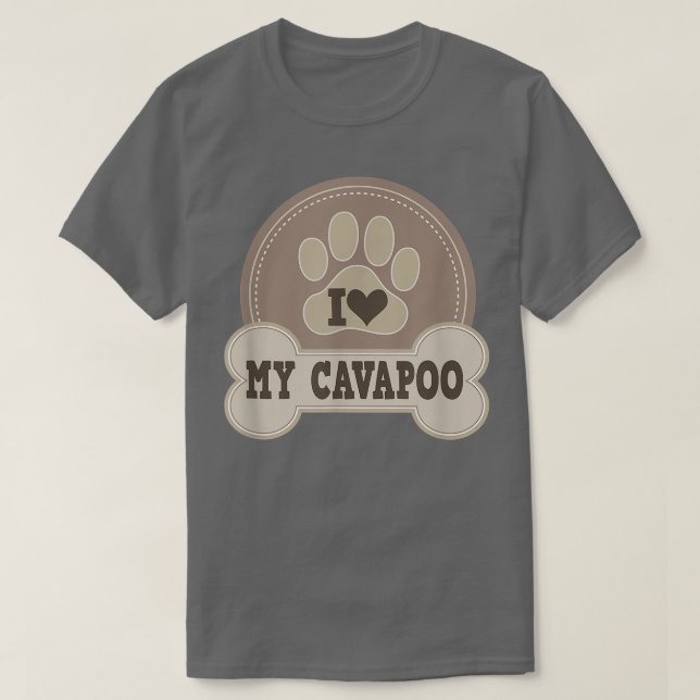 Camiseta Presente do dono do animal do Cão Cavapoo (Frente do Design)