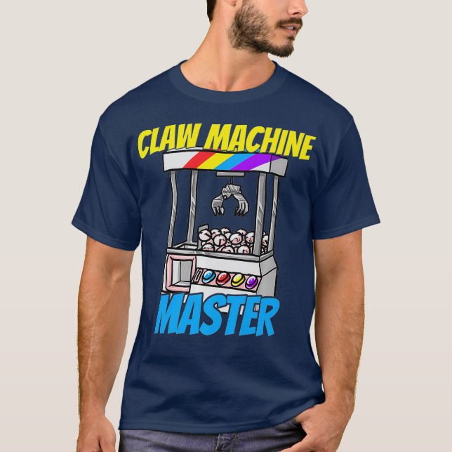 Camiseta Presente do entusiasta do jogo Crane Master Machin (Frente)