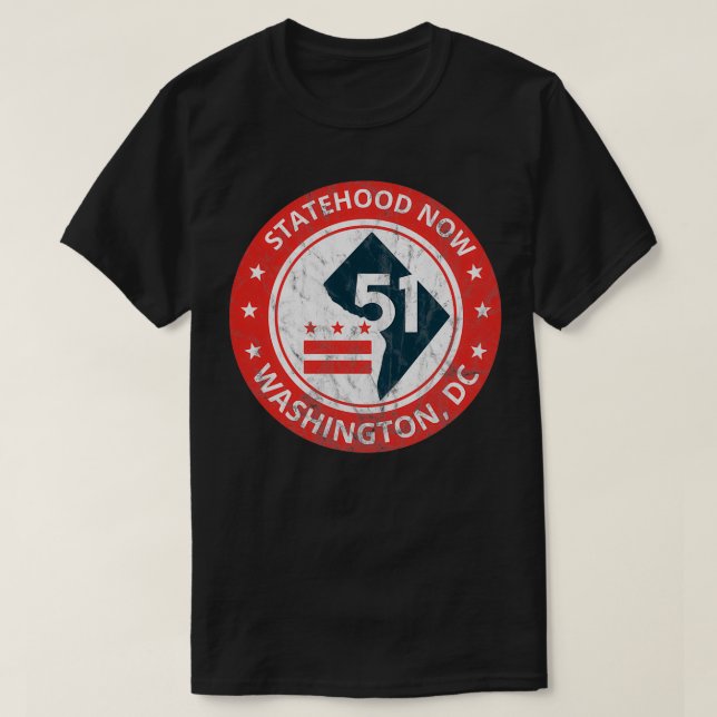 Camiseta Presente do Estado de Washington DC 51rua (Frente do Design)