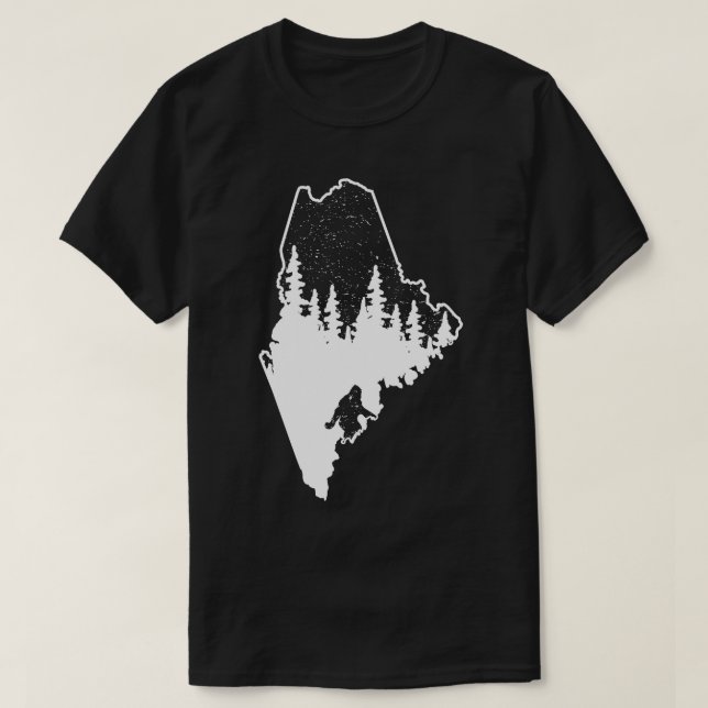 Camiseta Presente do Estado do Maine (Frente do Design)