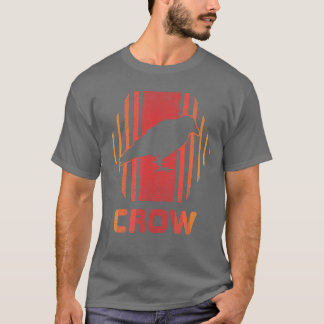 Camiseta Presente do estilo Crow Retro Vintage 80s