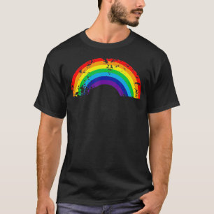 Camiseta Presente do Estilo do Arco-Íris legal e Elegante R