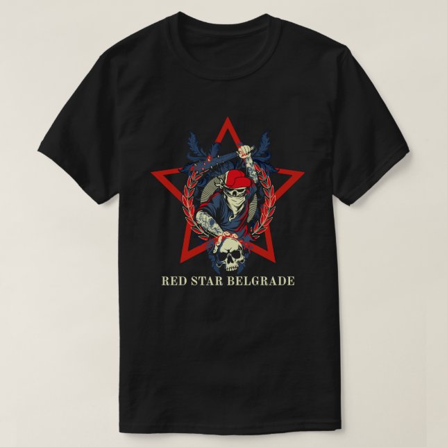 Camiseta Presente do Estrela Vermelha de Belgrado (Frente do Design)