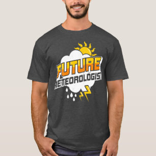 Camiseta Presente do futuro estudante de Meteorologia Meteo