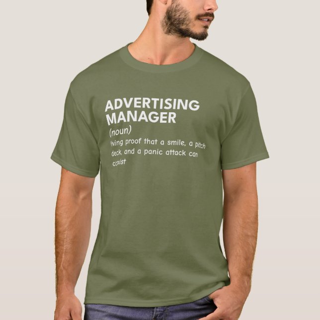 Camiseta Presente do Gerenciador de marketing (Frente)