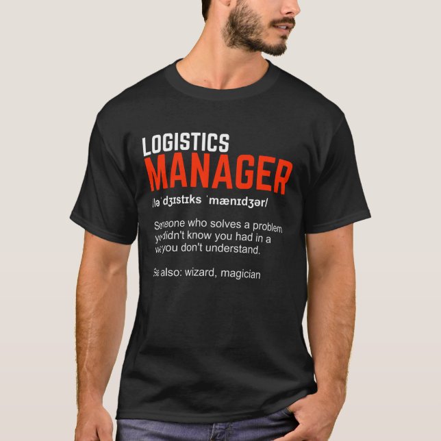 Camiseta Presente do Gestor de Logística Funny (Frente)
