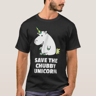 Camiseta Presente do Hippo Lover  Chubby Unicorn Hippo  Cut