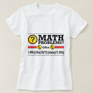 Camiseta Presente do humor do tutoria da matemática