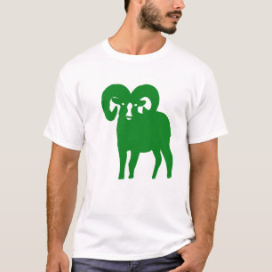 Camiseta Presente do Ícone do Zodíaco Áries Carneiro Verde