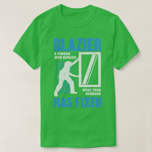 Camiseta Presente do Instalador de Vidro da Janela de Profi (Frente do Design)